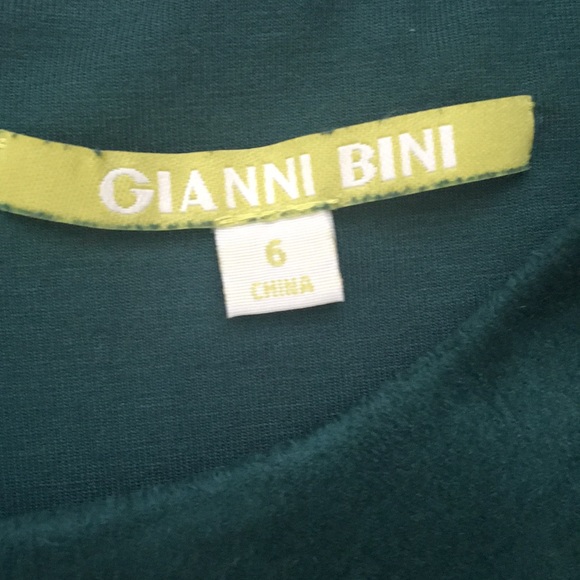 Gianni Bini Faux Suede Green Dress - Picture 4 of 5